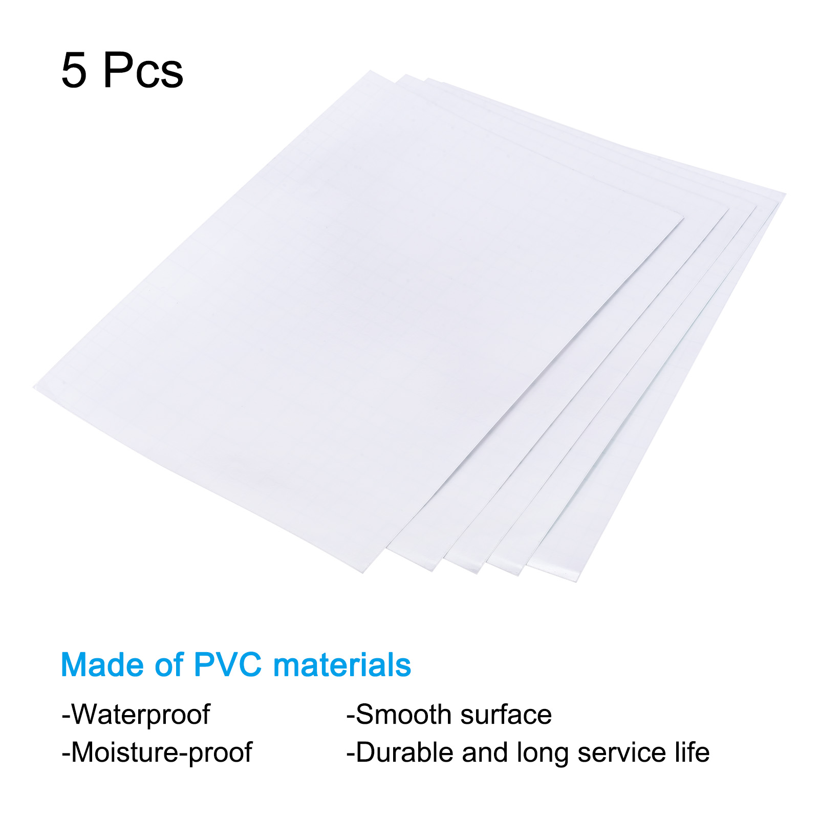 Uxcell Self-Sealing Laminating Sheets A4 Lamination Film Clear Sheet,  300x213x0.26mm for Photo, Paper, Menu, Pack of 5
