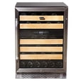 thumbnail image 1 of Whynter BWR-462DZ 46-Bottle Dual Temperature Zone Built Wine Refrigerator, Silver, 1 of 2