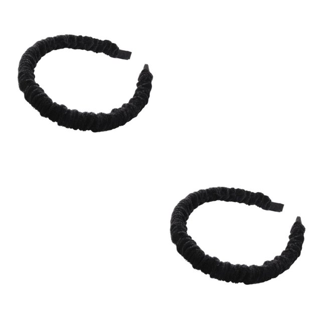 Diadema Jumpingount Moda Coreana Hecho a Mano Negro 2Conjunto