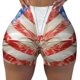 thumbnail image 2 of Fotbe Patriotic Butterfly Floral Shorts Sin Costuras – Shorts Deportivos de Cintura Alta para Mujer, Elásticos para Gimnasio, Yoga, Running o Ciclismo-Large, 2 of 8