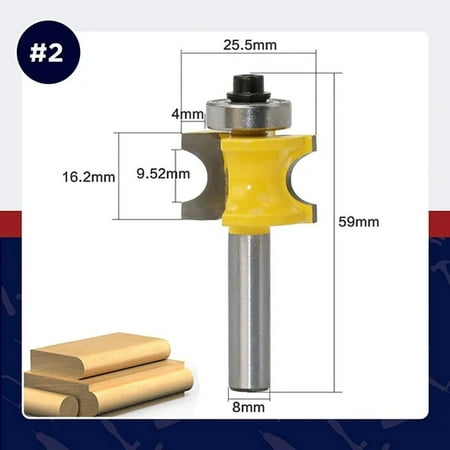 

Sunhillsgrace Ball sports Shank Bullnose Bead Column Face Molding Router Bit For Woodworking Tools