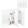 thumbnail image 1 of Botiquin Con Espejo Para Baño Organizador 3 Puertas Gabinete blanco, 1 of 8