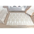 thumbnail image 3 of Rugs America Mika MO30A Milk and Honey Geometric Contemporary Cream Area Rug, 5'x7'6", 3 of 7