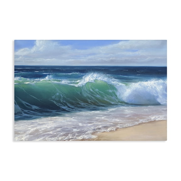 Stupell Industries Tropical Content Beach Waves Shore Canvas Art, 24 x 16, by Dimitri Sirenko