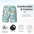 thumbnail image 3 of KLL Sea Shells 2 for Mens Swim Trunks Quick Dry Swim Shorts with Built-in Compression Liner Funny Swimwear Bathing Suits-X-Large, 3 of 6