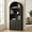 Dark Brown, variant on TopComfy 70-Inch Arched Storage Cabinet Multi Tier Bookshelf with Doors Adjustable Shelves Durable Engineered Wood for Living Room Dining Room Kitchen or Home Office, Dark Brown