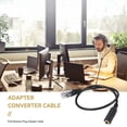 thumbnail image 2 of 2pc 3.5mm Stereo Audio Headset to Cisco Jack Female to Male RJ9 Plug Adapter Converter Cable Cord, 2 of 5