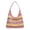 Gray, variant on Rainbow Striped Woven Tote Bag Women Rainbow Straw Hobo Bag Summer Beach