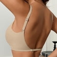thumbnail image 5 of MEICHEN Trendy Solid Seamless Underwear Jelly Bras for Women Casual Push Up Full Coverage Bralettes Summer Essentials Fall Fashion Clothing, 5 of 7