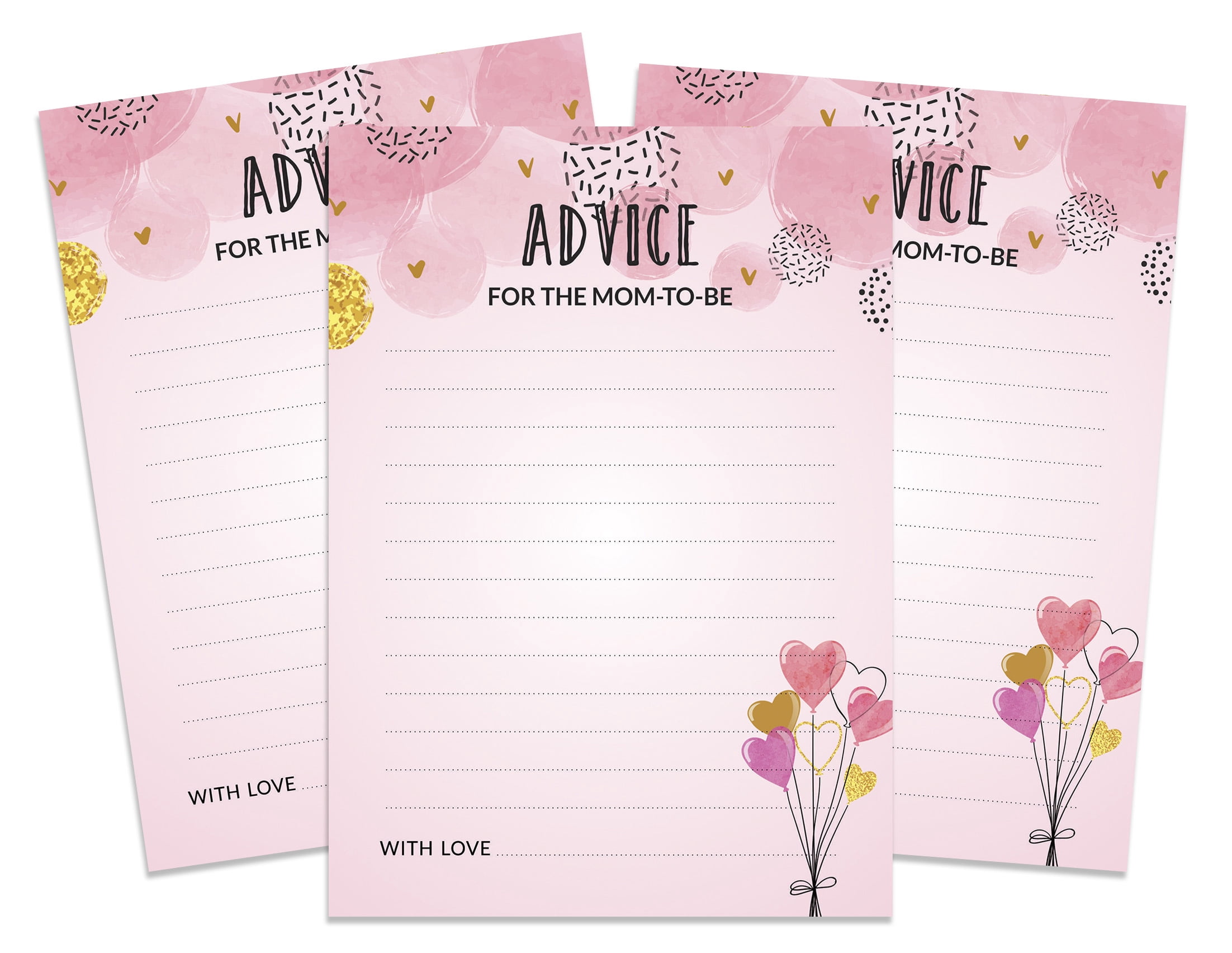InkdotpotAdvice Cards Baby Shower - Fun Party Games Activities, Party ...