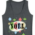 thumbnail image 3 of Instant Message - Christmas - Retro Style Noel - Women's Racerback Tank Top, 3 of 6