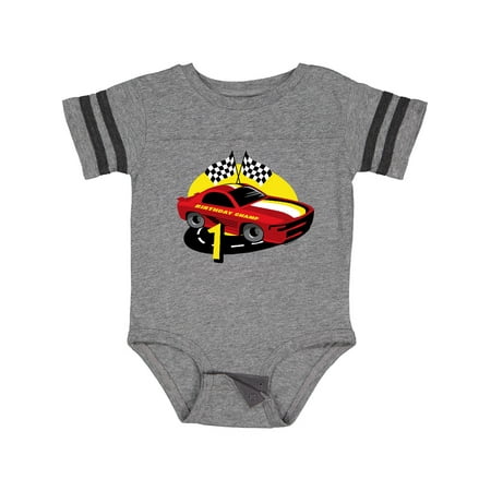 

Inktastic Race Car 1st Birthday Gift Baby Boy Bodysuit
