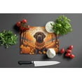 thumbnail image 3 of Carolines Treasures DAC1055LCB 15 x 12 in. Unisex Chocolate Labrador Retriever Fall Glass Cutting Board - Large, 3 of 5