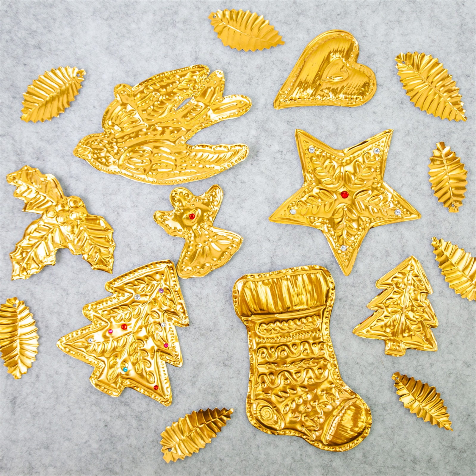 Foil Embossed Holiday Decorations Set Easy Assembly Christmas Art Craft Supplies For Kids And Adults Art Craft Project