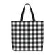 thumbnail image 1 of Easygdp Black White Plaid Bolsa Tote para Mujer, Bolso de Hombro para Trabajo, Playa, Viajes, Compras y Supermercado, 1 of 7