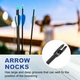 thumbnail image 4 of Uxcell Archery Arrows Nocks, Plastic Insert Arrow Nock Replacement Arrow Tails for Hunting Shooting Compound Recurve Black, 4 of 7