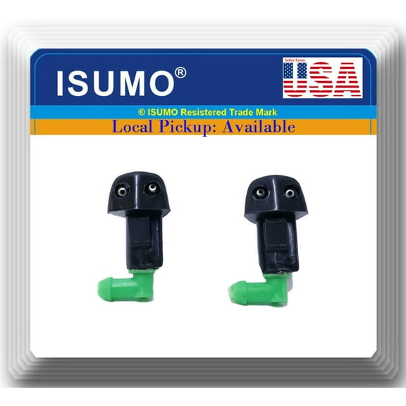 Set 2 Windshield Washer Nozzle Front L/R Dual Holes Fits: Honda Civic 2001-2005