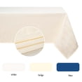 thumbnail image 5 of Yastouay Beige Tablecloth Rectangle Fabric Cream Table Cover Jacquard Swirl Pattern for Kitchen Dinning, 60" x 84", 5 of 7