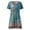 Z1#Sky Blue1262, variant on Puliio Summer Dresses for Women Short Sleeve V Neck Floral Print Mini Casual Boho Beach Sundress