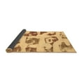 thumbnail image 2 of Ahgly Company Indoor Rectangle Abstract Brown Modern Area Rugs, 4' x 6', 2 of 4