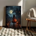 thumbnail image 2 of JFHCQJPK Witch in the Forest Halloween Print Wall Art Poster Witch Decor Vintage Print Dark College Wall Art Victorian Gothic Room Decor Canvas Wall Print8x12in Metal blackFramed, 2 of 8