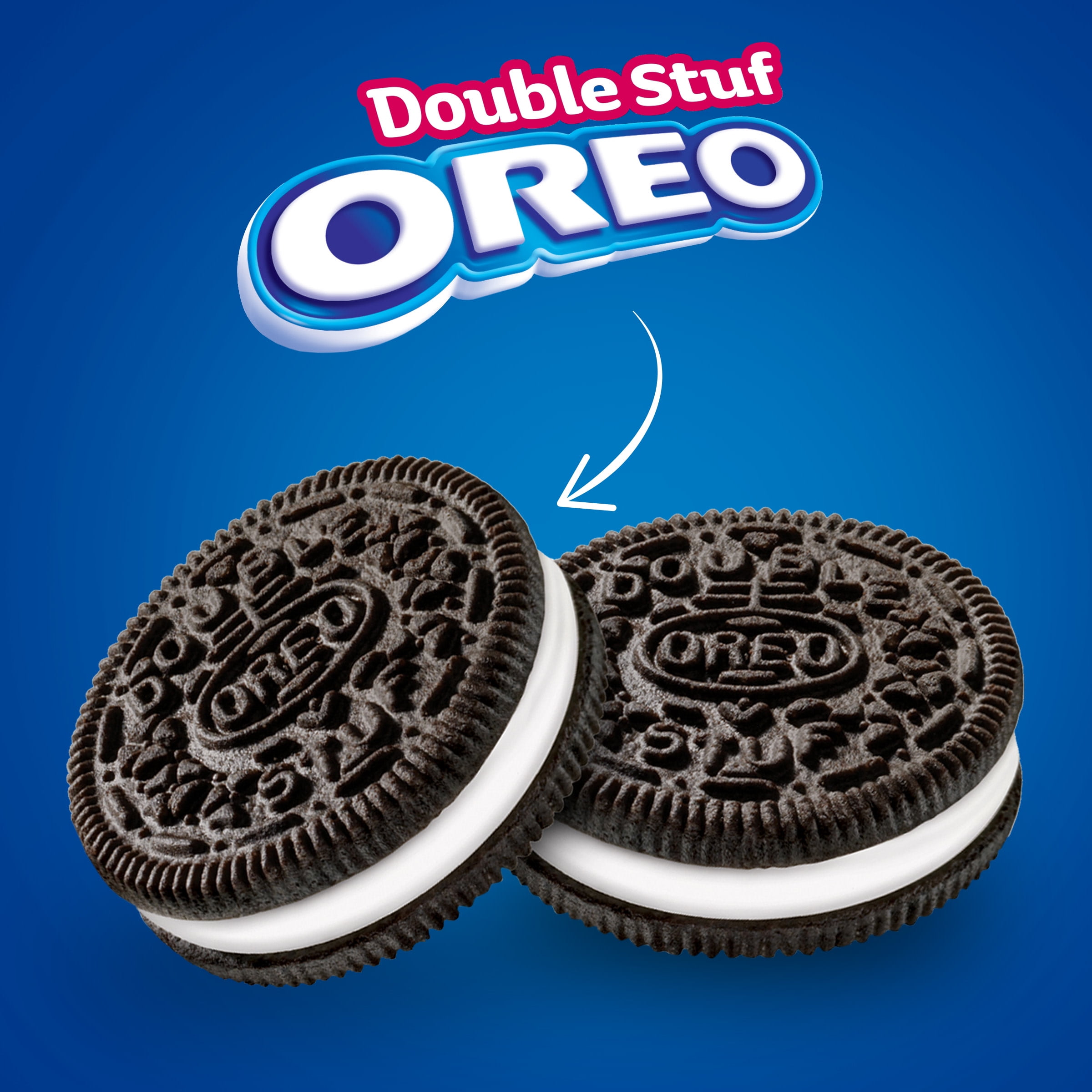 (3 pack) OREO Double Stuf Chocolate Sandwich Cookies, King Size Snack Pack, 4.1 oz