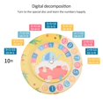 thumbnail image 4 of Chok Wooden Teaching Clock Math Learning Teaching Clock Kids Learning Time Clock, 4 of 11