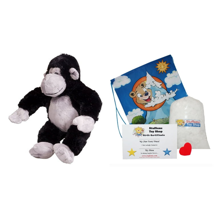 Make Your Own Stuffed Animal Mini 8 Inch Very Soft Silverback the