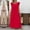 *Red, variant on ClodeEU Women's Round Neck Ruffle Cap Sleeve Maxi Dress, Casual Loose Fit Dress Beige,Women's Plus L