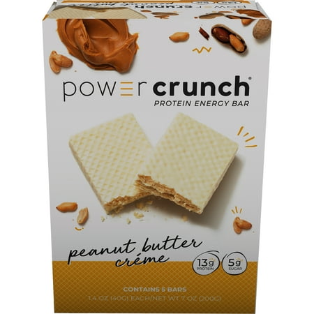 Power Crunch Protein Energy Bar, Peanut Butter Cream, 13g Protein, 5 (Best Protein Powder Before Bed)