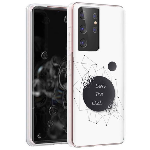 TalkingCase Slim Phone Case for Samsung Galaxy S21 Ultra 5G, S30 Ultra, (Not S21,S21+), Defy The Odds Print, Lightweight,Flexible,Soft, USA