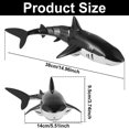thumbnail image 2 of Remote Control Shark Toy 2.4Ghz RC Shark Pool Toy 500mAh Rechargeable High Simulation Shark Toys IP67 Waterproof Shark RC Toys Electric Shark Toy with Light Spray Water for Boys Girls, 2 of 7