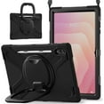 thumbnail image 1 of Samsung Galaxy Tab S11 Ultra2025 Modèle Étui de Protection, Support à 360 Degrés, Support pour Stylet S (Noir), 1 of 9