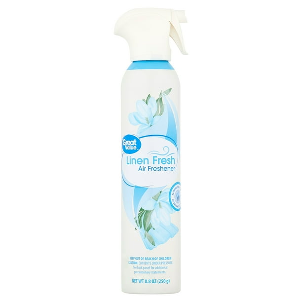 Great Value Linen Fresh Aerosol Room Air Freshener Spray, 8.8 Ounce