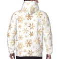 thumbnail image 7 of Sikiie gold Snowflake print Men's Hoodie, Essentials Hoodie, Sweatshirt, Pullover Hooded Sweatshirt for Men-4X-Large, 7 of 7