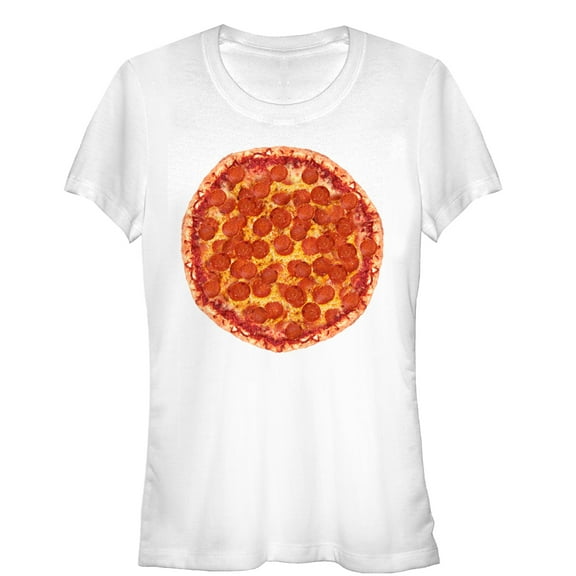 Junior's Lost Gods Pizza is Everything Graphic Tee White X Large