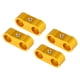 thumbnail image 1 of 4 Piezas AN4 Coche Manguera Separador Abrazadera para Aceite Gas Freno Línea Dorado Tono, 1 of 1