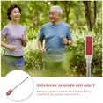 thumbnail image 3 of OUNONA Bright Solar Lights Outdoor Red Cylinder for Personal Users 1Pcs, 3 of 8