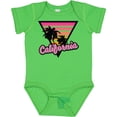 thumbnail image 3 of Inktastic California with Triangle and Palm Trees Boys or Girls Baby Bodysuit, 3 of 5