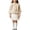 Khaki, variant on GiLiling Girls Round Neck Knitted Sweater with Cute Bow Decor, Solid Color Long Sleeve Pullover Top, Casual Knitwear for Kids Fall Winter School Outfits (Khaki, 3-4 Years)