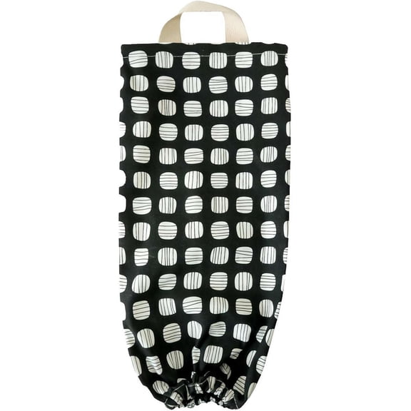 QIANJIA Plastic Bag Holder for Grocery Bags, Wall Mount Plastic Bag with Hanging Loop,Reusable Trash Bag Organizer Trash Bag Dispenser for Home Kitchen Cabinet