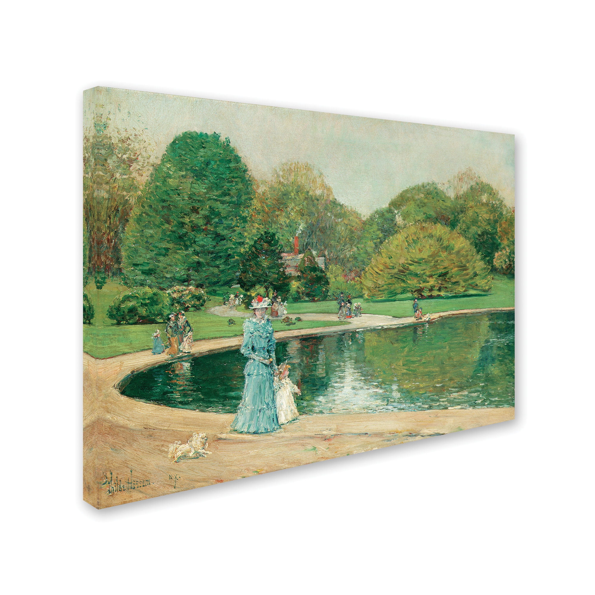 Trademark Fine Art "Central Park" Canvas Art by Childe Hassam