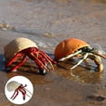 thumbnail image 3 of Figura de animal ermitaño, modelo estático de animal marino hecho a mano - Modelos de fondo marino para el hogar beige, 3 of 9