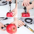 thumbnail image 4 of Descorazonador de manzana de acero inoxidable con hoja dentada afilada y mango ergonómico Herramienta para quitar el corazón de manzana o pera para frutas y verduras (. Afortunado Sencillez, 4 of 5