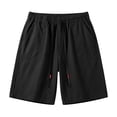 thumbnail image 6 of Tqcoqu Elastic Drawstring Waist Bermuda Shorts for Women,Loose Fit Summer Casual Shorts with Big Patch Pocket,Black Women's M-XXXXL, 6 of 6