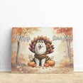thumbnail image 3 of Happy Thanksgiving Samoyed Turkey Costume Pumpkins Autumn Leaves Horizontal Matte Canvas Poster Siberian Sammy Dog Lover Wall Art Home Decor - 130144, 3 of 5