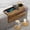 Acacia, variant on Black Foldable Sofa Armrest TV Tray Table with 2 Cork Coasters