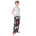 thumbnail image 3 of FORMRS Boys Pajama Pants with Pockets Size 11-12Y Kids Lounge Sleep Bottoms, White Halloween Ghosts, 3 of 8