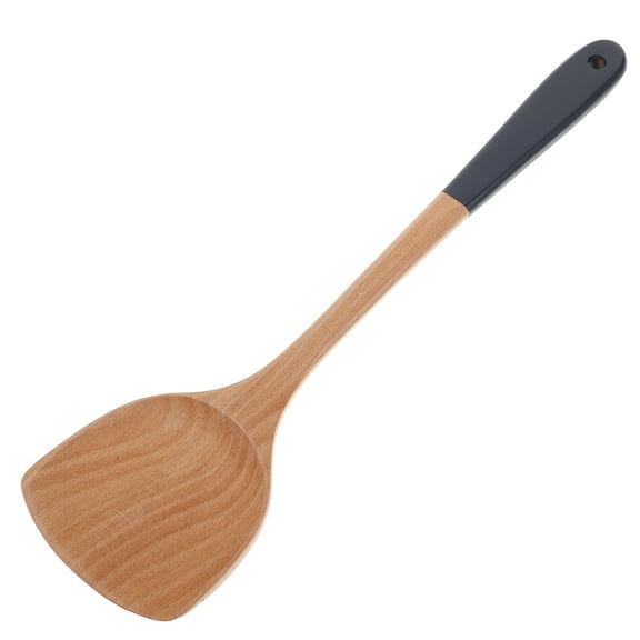 KAKOWELY Wooden Wok Spatula Ergonomic Grip Lightweight Design 1Set 15.2x3.7x0.4In