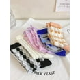 thumbnail image 5 of YooGuoGuo Women's 5 Pairs Sheer Socks Mesh Crew Socks Transparent See Through Tulle Socks, 5 of 6